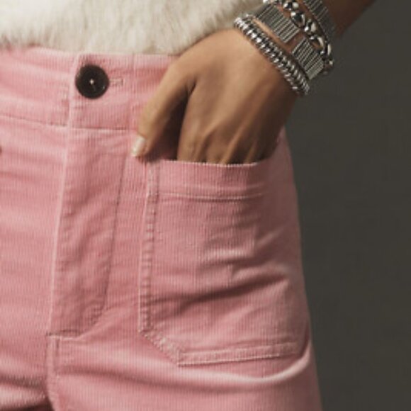 The Colette Cropped Wide-Leg Corduroy Pants By Maeve - Picture 3 of 4